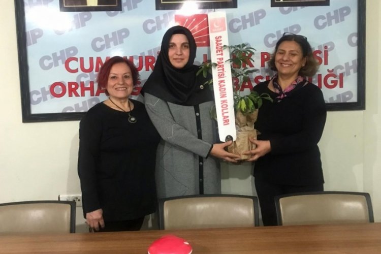 Saadet Orhangazi ''Birlik Beraberlik'' ziyaretlerini CHP ile s&uuml;rd&uuml;rd&uuml;