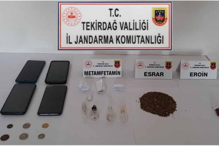 Tekirdağ'da uyuşturucu operasyonu: 4 kişiye g&ouml;zaltı