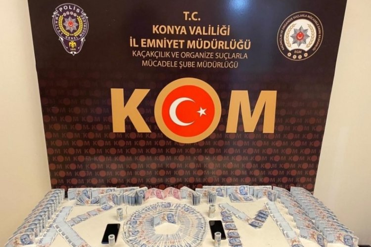 Konya'da 55 bin 100 TL değerinde sahte para ele ge&ccedil;irildi: 2 g&ouml;zaltı