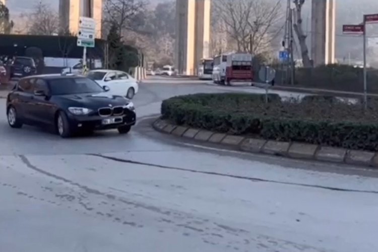 Plakasını kapattı, drift attı! S&uuml;r&uuml;c&uuml;ye 22 bin lira para cezası