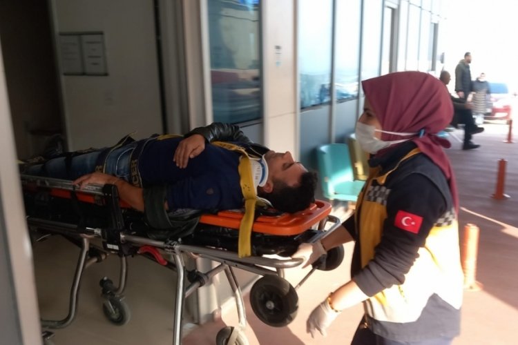 Bursa'da sanayi sitesinde kaza! 1 yaralı