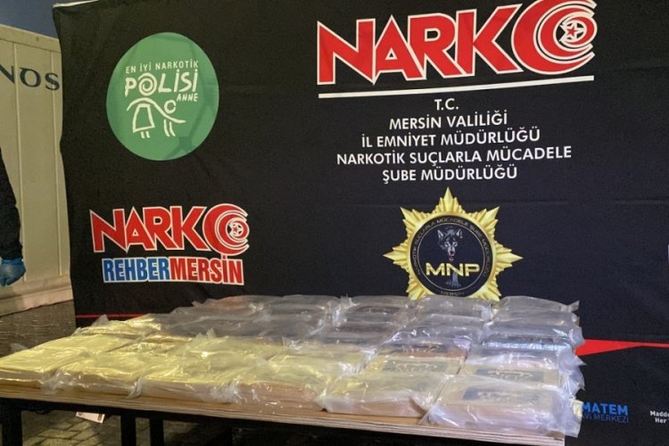Mersin Limanı'nda 45 kilo uyuşturucu ele ge&ccedil;irildi