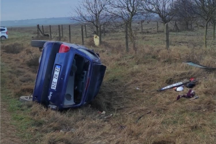 Kırklareli'nde trafik kazası: 2 yaralı