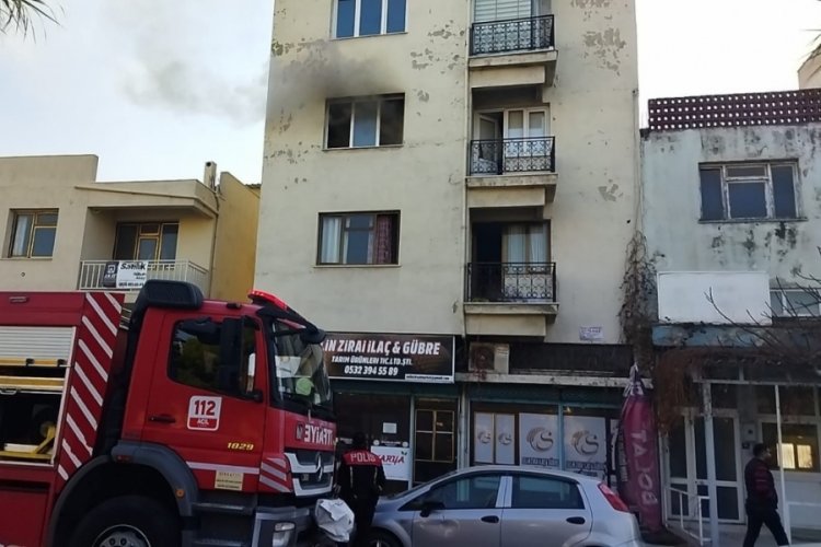 Aydın S&ouml;ke'de baca yangını panik yarattı