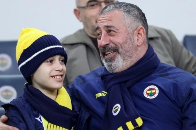 Cem Yılmaz oğluyla derbiye gitti