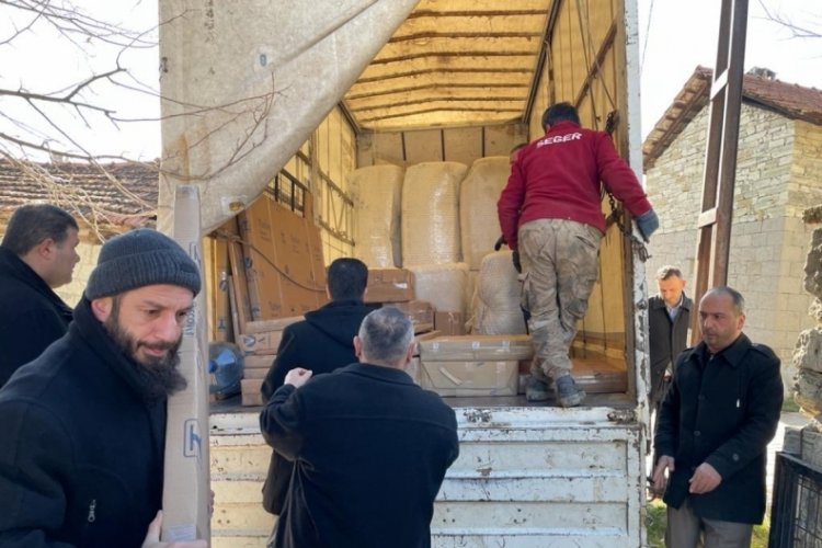 T&uuml;rk Diyanet Vakıf-Sen Bursa Şubesi'nden evi yanan imama destek