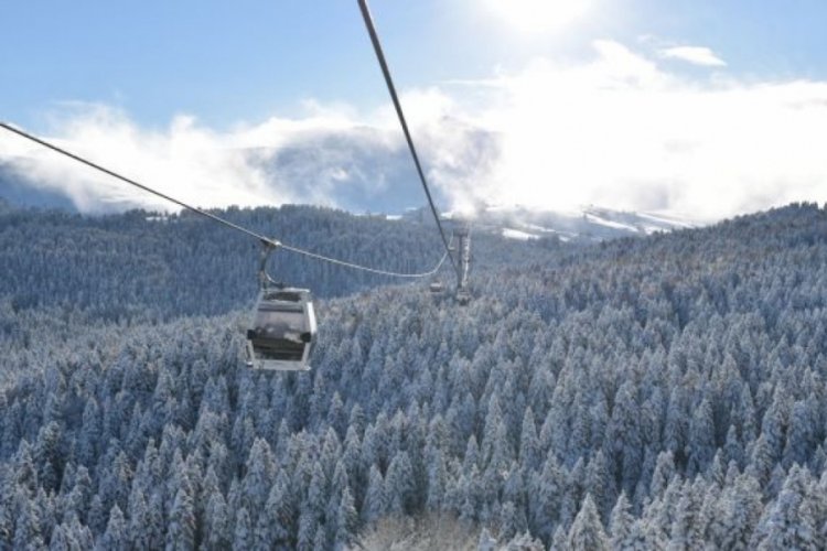 Bursa'da teleferiğe fırtına engeli