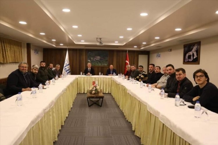 Bursa İneg&ouml;l Belediye Başkanı Taban, basın mensuplarıyla bir araya geldi