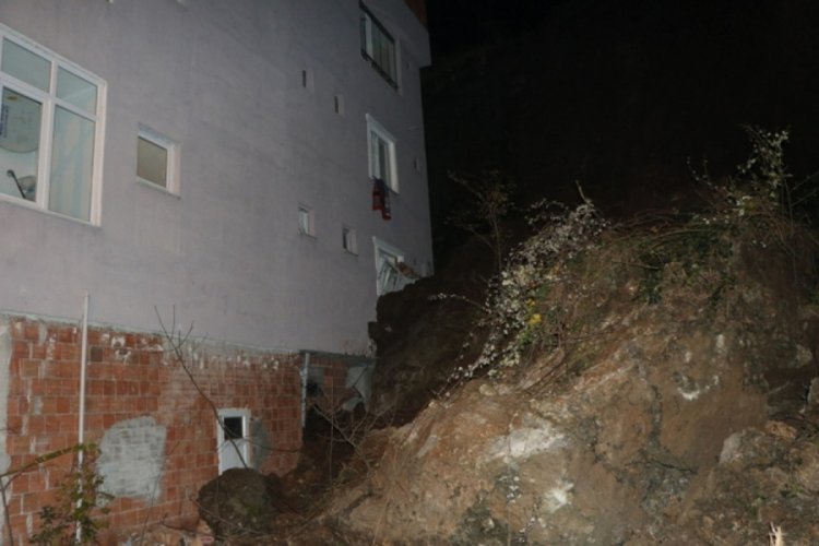 Samsun'da heyelan faciası