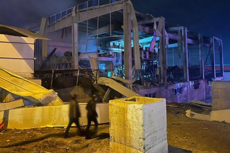Ankara'da fabrika yangını