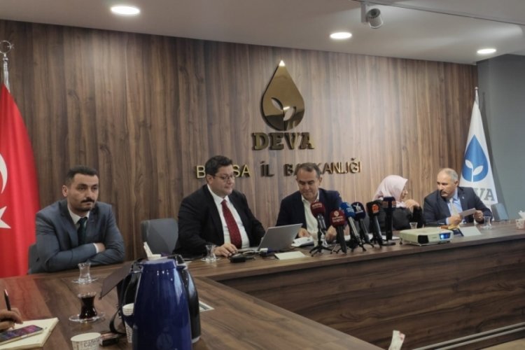 DEVA Partisi Bursa İl Başkanlığı, basın toplantısı düzenledi
