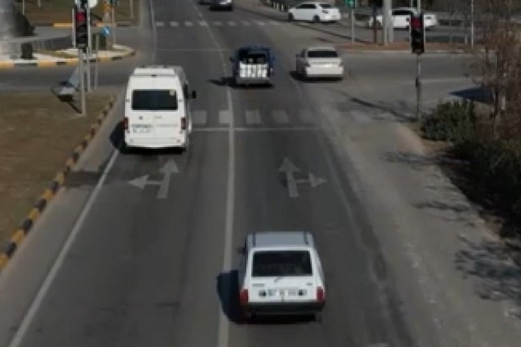 Gaziantep'te kırmızı ışık ihlali yapan 9 araca ceza kesildi