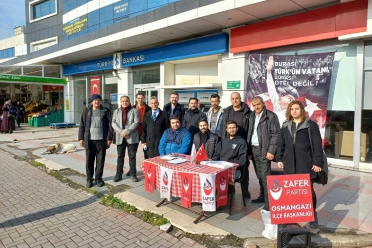 Zafer Partisi Osmangazi İl&ccedil;e Başkanlığı: 13 Milyon sığınmacı ve ka&ccedil;ak gittikten sonra bu &ccedil;anta daha ucuza dolacak