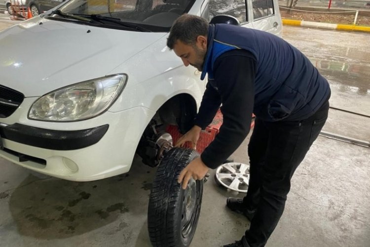 Adıyaman'da kış lastiklerine yoğun ilgi
