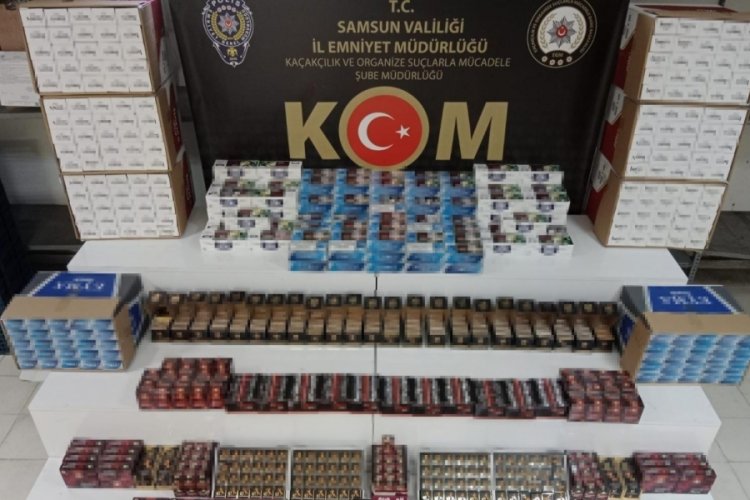 Samsun'da 110 bin dal ka&ccedil;ak makaron ve bin 691 adet takviye gıda ele ge&ccedil;irildi
