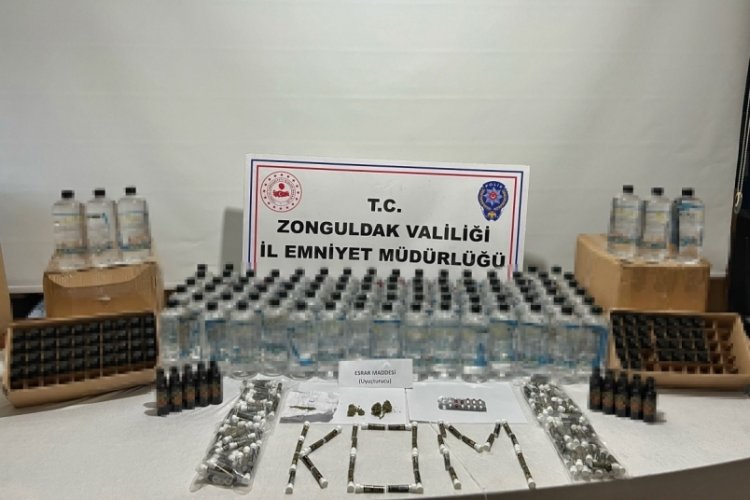 Zonguldak'ta sahte i&ccedil;ki operasyonu