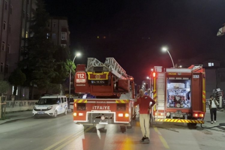 Sakarya'da koltuk tarım at&ouml;lyesinde tedirgin eden yangın