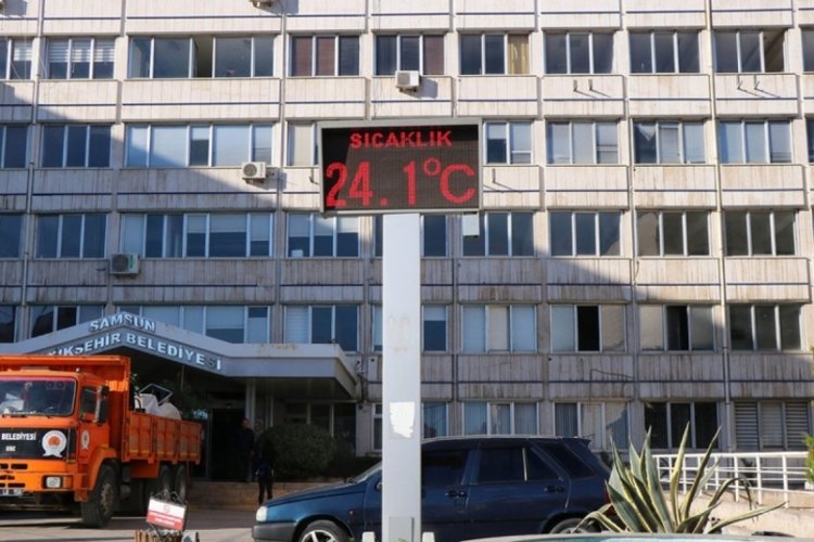 Samsun'da ocak ortasında yazı yaşadılar