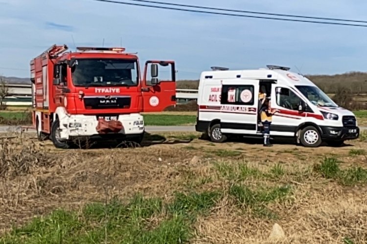 Kocaeli'nde yere attığı sigara kendini yaktı