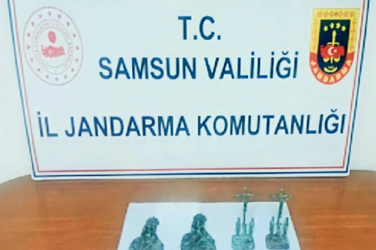 Samsun 'da tarihi eser ele ge&ccedil;irildi