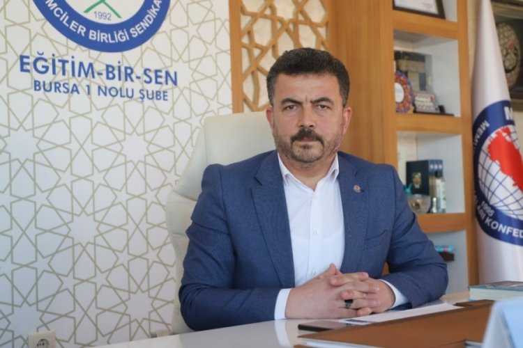 Eğitim Bir Sen Bursa 1 Nolu Şube Başkanı Acar: Eğitim ve eğitimcinin sorunları &ccedil;&ouml;z&uuml;lmeli