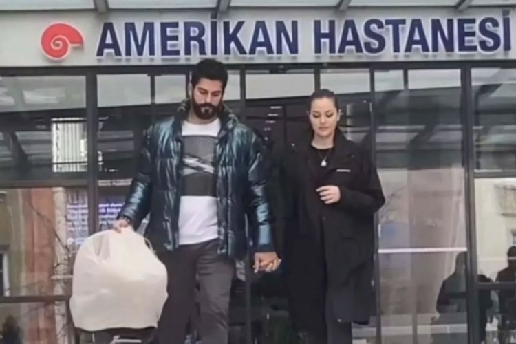 Fahriye Evcen ve Burak &Ouml;z&ccedil;ivit ikinci bebekleri Kerem'le ilk kez g&ouml;r&uuml;nt&uuml;lendi!