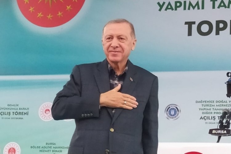 Cumhurbaşkanı Erdoğan'dan Bursa mitingi sonrası paylaşım