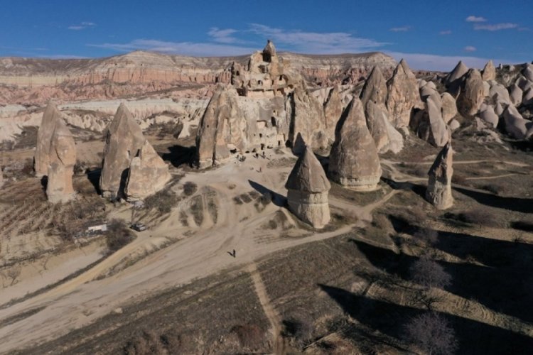 Kapadokya'da kuraklık fotoğraflarla belgelendi