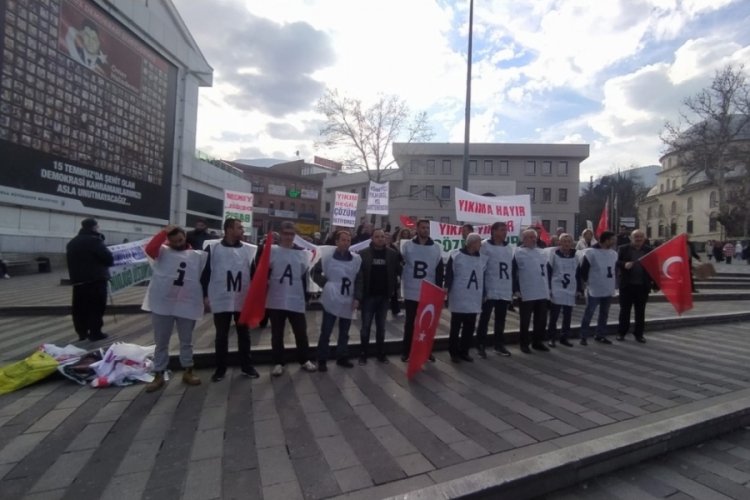 Bursa'da İmar Barışı Mağdurlarından basın açıklaması