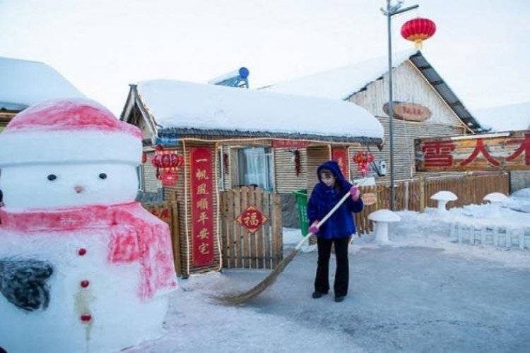 &Ccedil;in donuyor: Hava sıfırın altında 53 derece