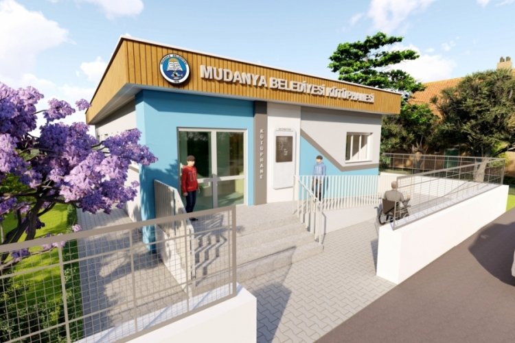 Bursa Mudanya Belediyesi'nden k&uuml;t&uuml;phane