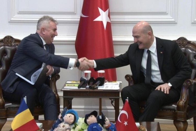 İ&ccedil;işleri Bakanı Soylu, Romanyalı mevkidaşı Bode ile g&ouml;r&uuml;şt&uuml;