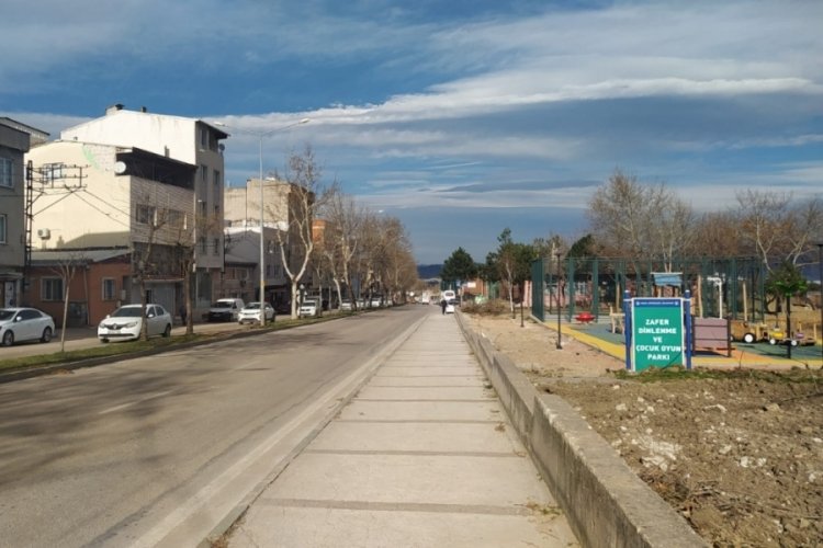Bursa'nın Zafer Mahallesi'nde Cumhurbaşkanı Erdoğan detayı