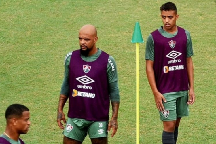 Felipe Melo, oğluyla idmana &ccedil;ıktı