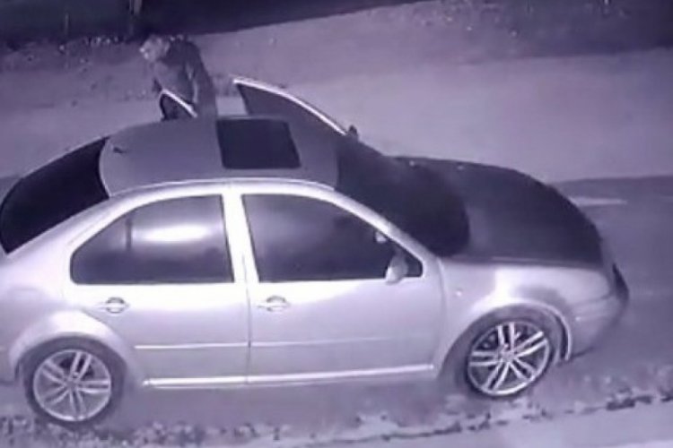 Otomobildeki davetsiz misafir hem korkuttu hem g&uuml;l&uuml;msetti