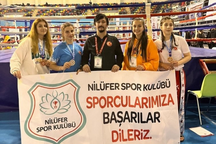 Nil&uuml;fer Spor Kul&uuml;b&uuml;, Kickboks T&uuml;rkiye Şampiyonasına damga vurdu