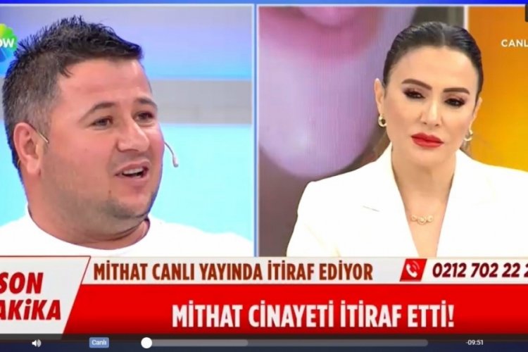 Canlı yayında cinayeti itiraf etti!