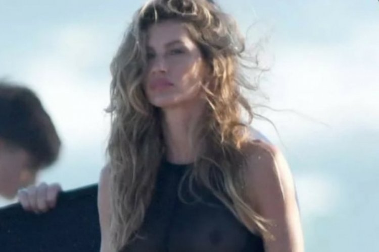 Gisele B&uuml;ndchen plajda