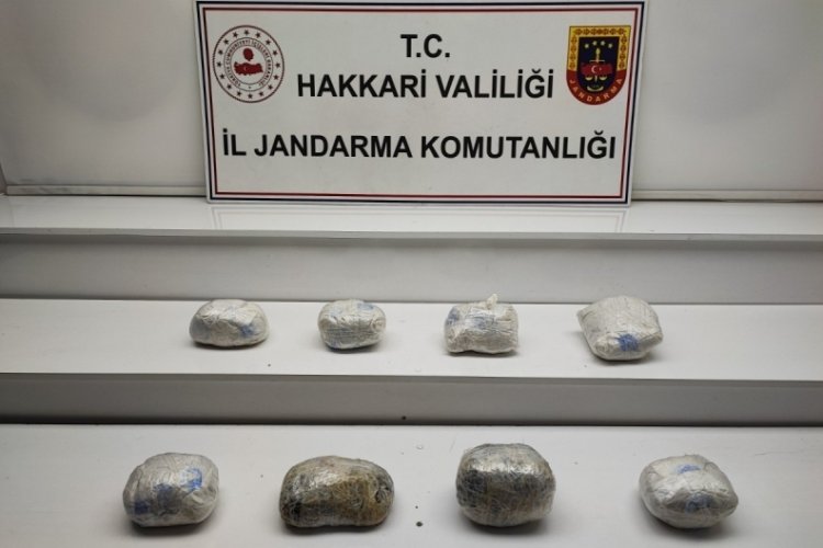 Hakkari'de uyuşturucu operasyonu