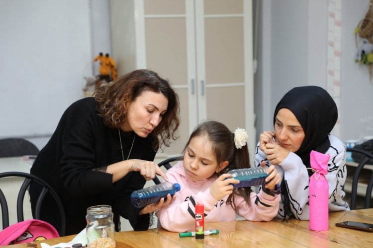 Bursa Mudanya'da &ccedil;ocuklar sanatla buluştu