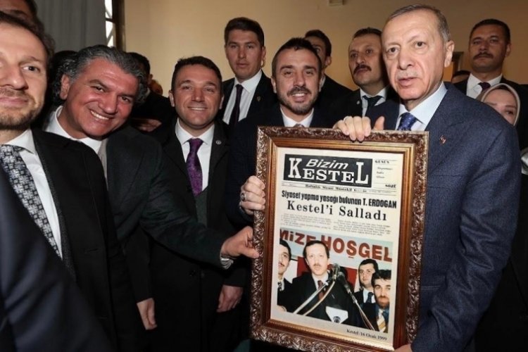 Bursa Kestel Belediye Başkanı &Ouml;nder Tanır Cumhurbaşkanı Erdoğan'a 24 yıllık s&uuml;rpriz!