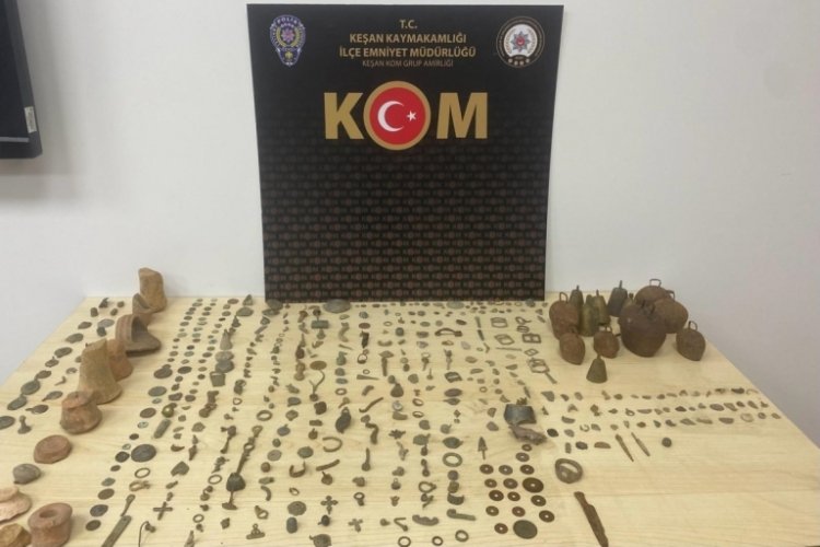 Edirne'de tarihi eser operasyonu