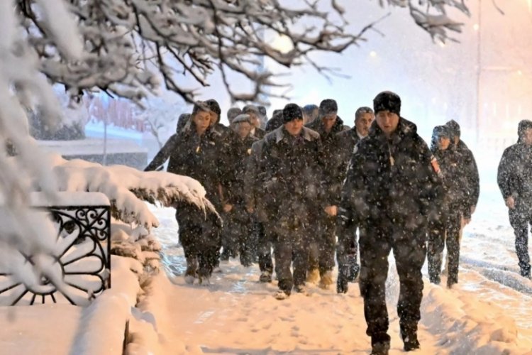 S&uuml;leyman Soylu'dan yoğun kar yağışının olduğu Ankara'da inceleme