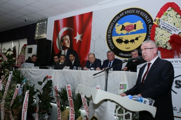 Bursa'da esnaf kefalet kooperatifinde yoğun katılımlı kongre!
