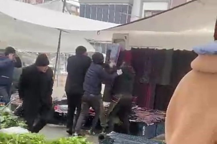 Malatya'da pazarcılar birbirine girdi