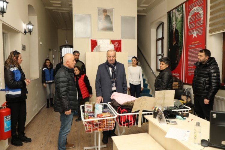 Bursa Mudanya Belediyesi'nden afet yardım kampanyası