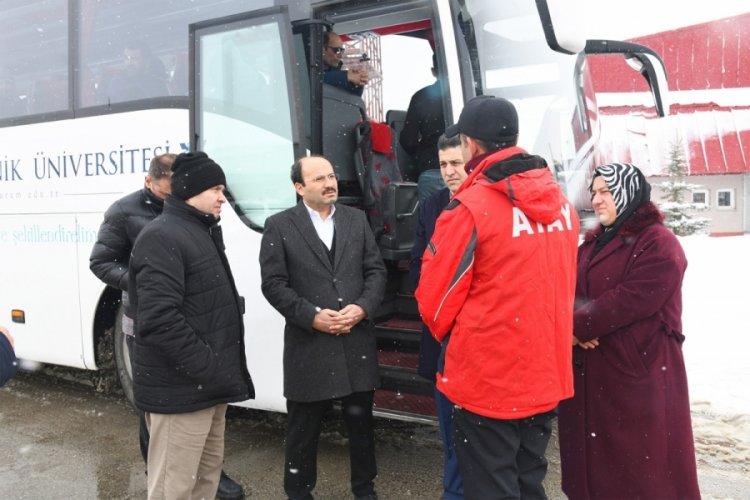 Erzurum deprem b&ouml;lgesi i&ccedil;in harekete ge&ccedil;ti