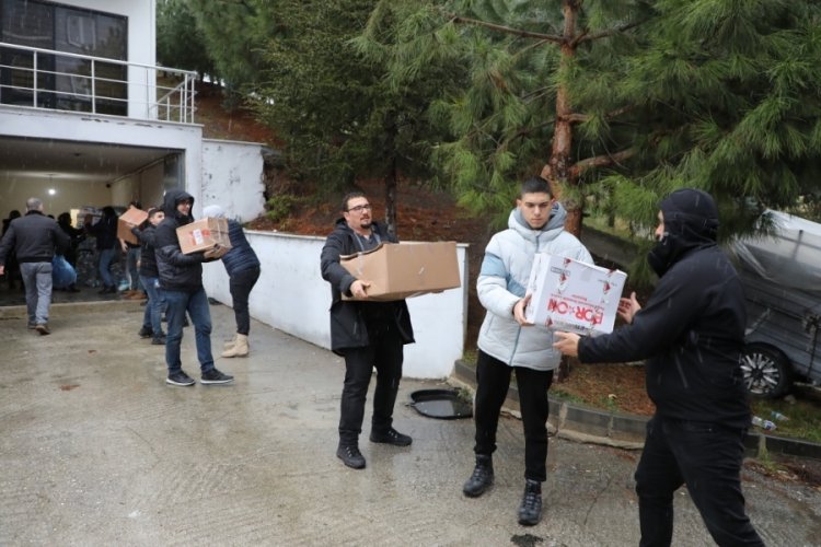 Bursa Mudanya'nın yardımları yolda