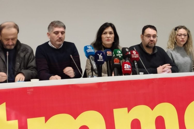 Bursa'da 'Ka&ccedil;ak yapılara karşı g&ouml;reve &ccedil;ağrı' toplantısı&nbsp;