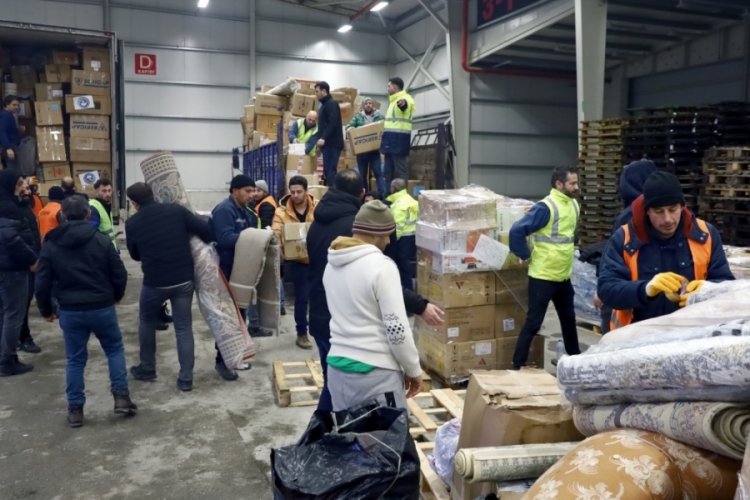 Bursa yardımlar i&ccedil;in fabrika gibi &ccedil;alışıyor